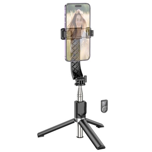 HOCO Selfie-Halter mit kabelloser Fernsteuerung Stativ K20 schwarz