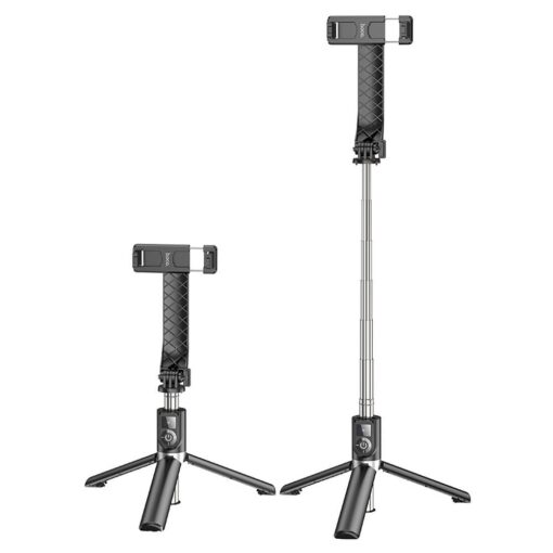 HOCO Selfie-Halter mit kabelloser Fernsteuerung Stativ K20 schwarz – Bild 3