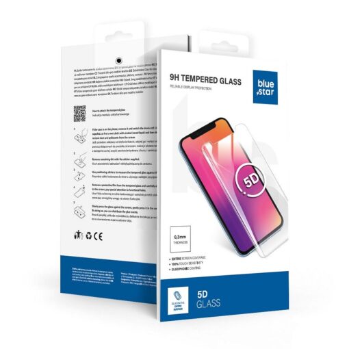 Panzerglas Blue Star 5D - APP IPHO Xs Max/11 Pro Max (full glue) schwarz – Bild 4