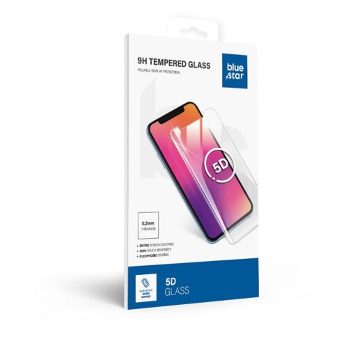 Panzerglas Blue Star 5D - APP IPHO Xs Max/11 Pro Max (full glue) schwarz – Bild 5