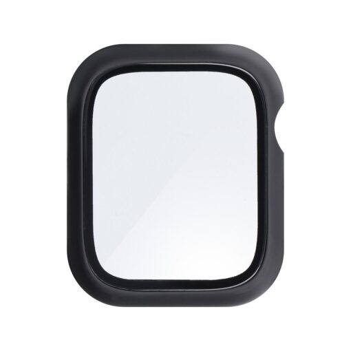 Bestsuit Flexible Handyhülle mit Gehärtetem Glas für Apple Watch Serie 7/8/9-41mm - graphit – Bild 3