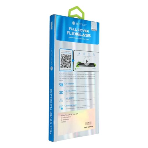 Hybrid Flexible Glas Bestsuit 5D Full Glue - SAM Galaxy S22 Ultra schwarz (Hot Banding) – Bild 3