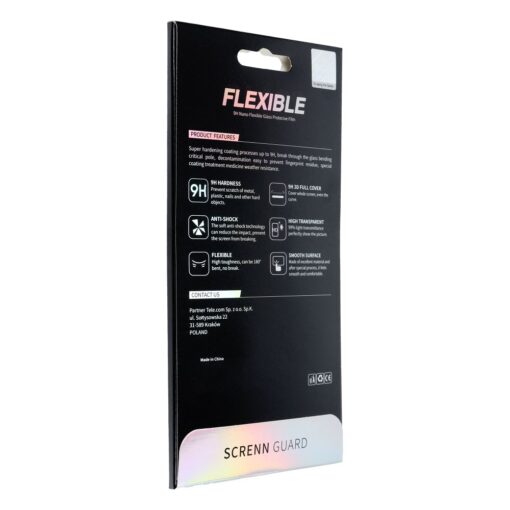 Hybrid Flexible Glas Bestsuit 5D Full Glue - APP IPHONE 12 mini schwarz – Bild 4