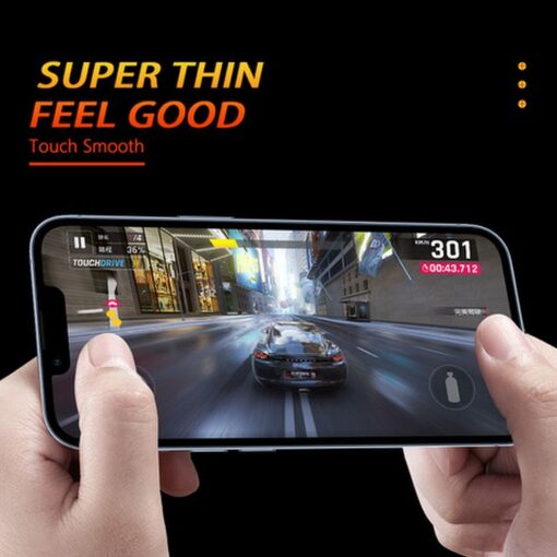 Hybrid Flexible Glas Bestsuit 5D Full Glue - APP IPHONE 15 Pro schwarz – Bild 8