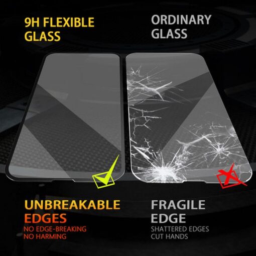 Hybrid Flexible Glas Bestsuit 5D Full Glue - APP IPHONE 15 Plus schwarz – Bild 6