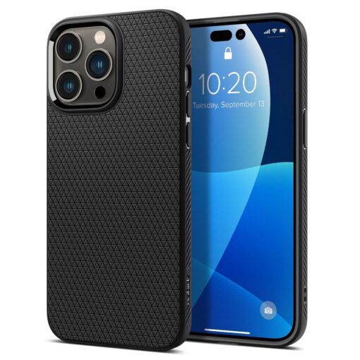 SPIGEN Liquid Air Handyhülle für IPHONE 14 PRO MAX mattschwarz