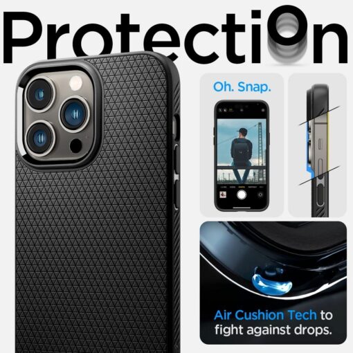 SPIGEN Liquid Air Handyhülle für IPHONE 14 PRO MAX mattschwarz – Bild 15