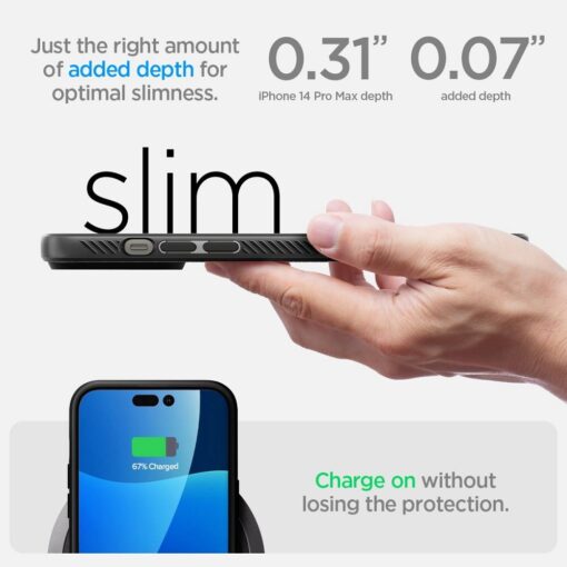 SPIGEN Liquid Air Handyhülle für IPHONE 14 PRO MAX mattschwarz – Bild 16