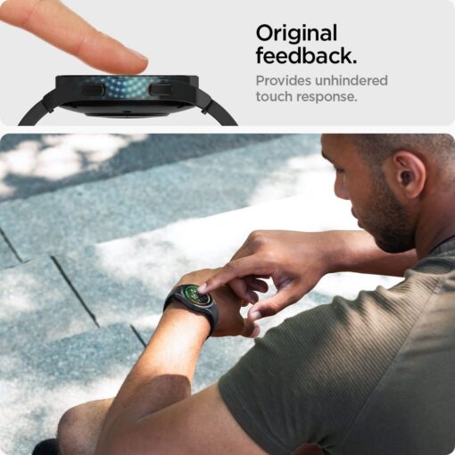 SPIGEN GLAS.TR "EZ-FIT" Gehärtetes Glas 2-PACK für SAMSUNG Galaxy Watch 5 PRO ( 45 MM ) – Bild 8