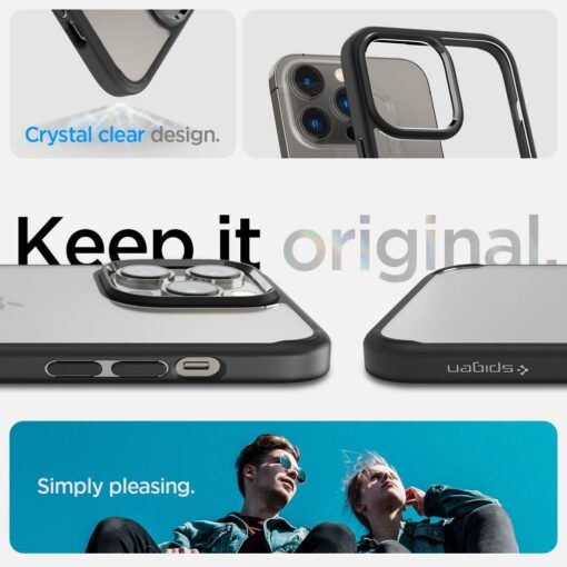 SPIGEN Ultra Hybrid Handyhülle für IPHONE 14 PRO mattschwarz – Bild 10
