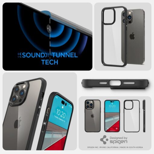 SPIGEN Ultra Hybrid Handyhülle für IPHONE 14 PRO mattschwarz – Bild 14