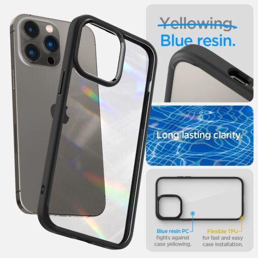 SPIGEN Ultra Hybrid Handyhülle für IPHONE 14 PRO MAX mattschwarz – Bild 11