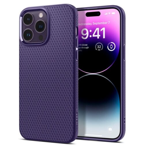 SPIGEN Liquid Air Handyhülle für IPHONE 14 PRO MAX lila