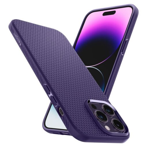 SPIGEN Liquid Air Handyhülle für IPHONE 14 PRO MAX lila – Bild 9