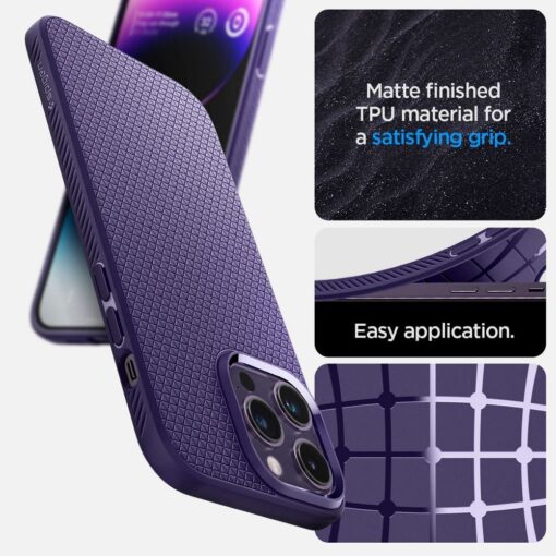 SPIGEN Liquid Air Handyhülle für IPHONE 14 PRO MAX lila – Bild 16