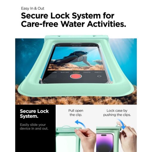 SPIGEN A610 Universal Waterproof Float case mint – Bild 4