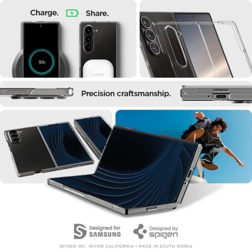 SPIGEN Airskin Handyhülle für SAMSUNG Z FOLD 6 glasklar – Bild 10