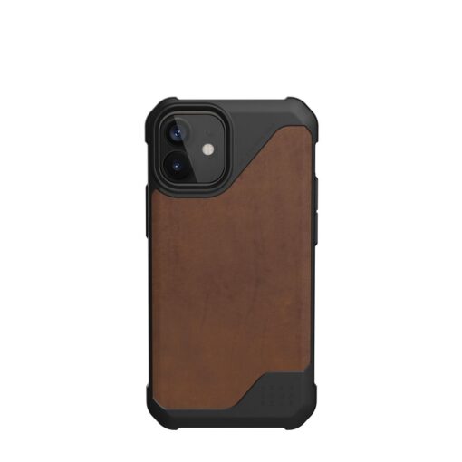 ( UAG ) Urban Armor Gear Metropolis LT (Leder) für IPHONE 12 MINI braun