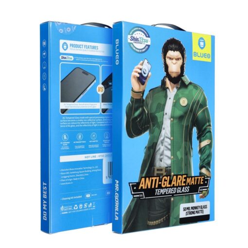 5D Mr. Monkey Glass -Apple iPhone 12 Pro Max schwarz (Strong Matte) – Bild 3