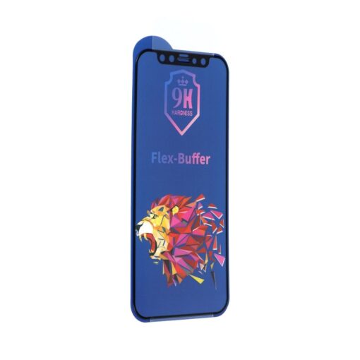 Bestsuit Flex-Buffer 5D Hybrid Glas mit antimikrobieller Beschichtung Biomaster für iPhone 12 mini schwarz – Bild 3