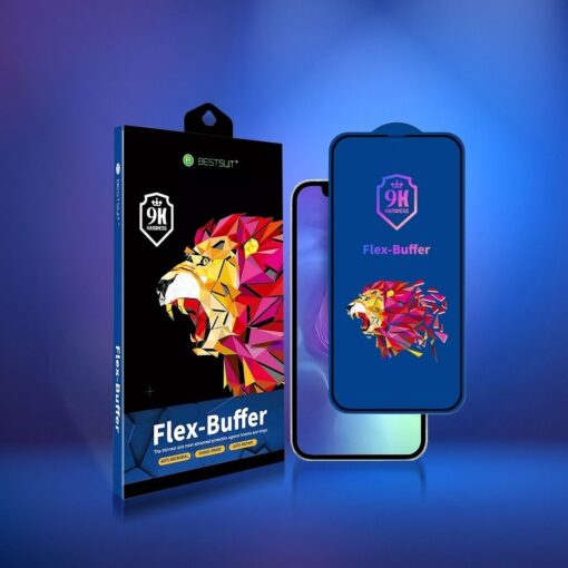 Bestsuit Flex-Buffer 5D Hybrid Glas mit antimikrobieller Beschichtung Biomaster für iPhone 12 mini schwarz – Bild 5