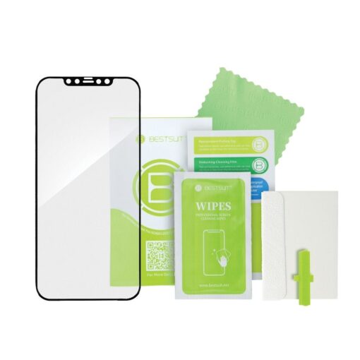 Bestsuit Flex-Buffer 5D Hybrid Glas mit antimikrobieller Beschichtung Biomaster für iPhone 12 mini schwarz – Bild 10