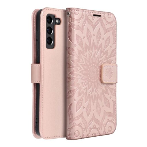 MEZZO Book Case für SAMSUNG S21 FE Mandala gold rosa – Bild 5