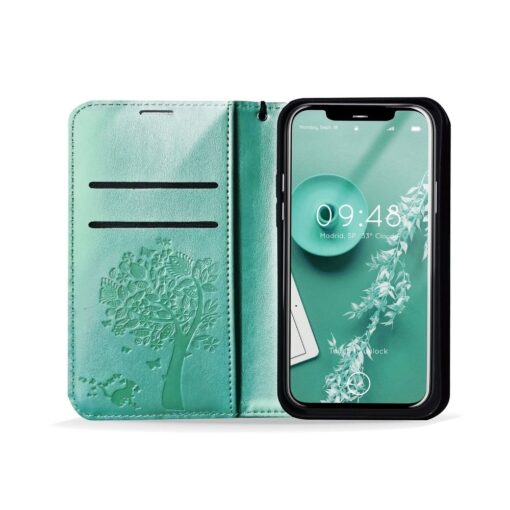 MEZZO Book Case für SAMSUNG A52 5G / A52 LTE ( 4G ) / A52s 5G Baum grün – Bild 8