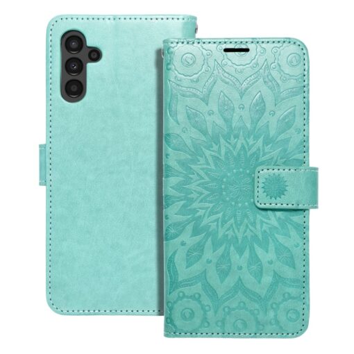 MEZZO Book Case für SAMSUNG A13 5G / A04S Mandala grün
