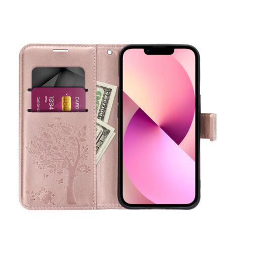 MEZZO Book Case für SAMSUNG A32 LTE ( 4G ) Baum gold rosa – Bild 6
