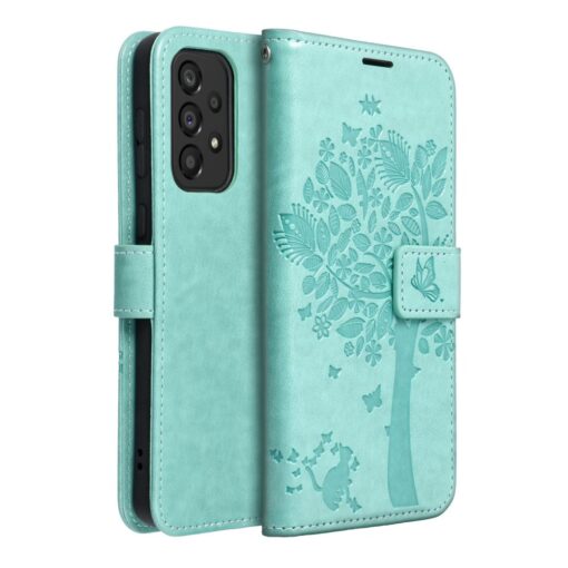MEZZO Book Case für SAMSUNG A33 5G Baum grün – Bild 5