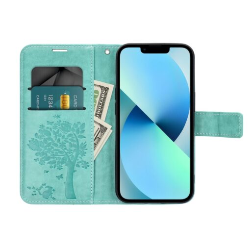 MEZZO Book Case für SAMSUNG A13 5G / A04S Baum grün – Bild 6