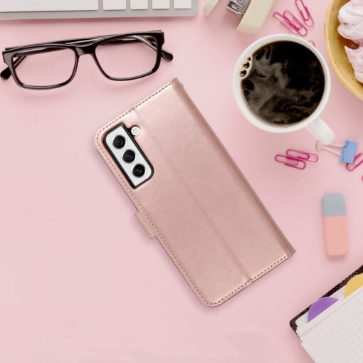 MEZZO Book Case für SAMSUNG S22 Baum gold rosa – Bild 7