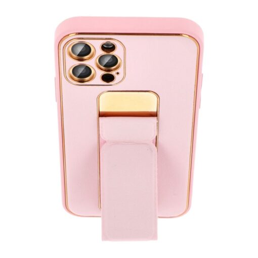 LEATHER Case Kickstand für IPHONE 11 PRO pink – Bild 6