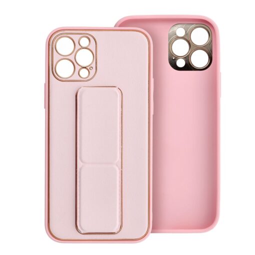LEATHER Case Kickstand für IPHONE 11 PRO pink – Bild 10