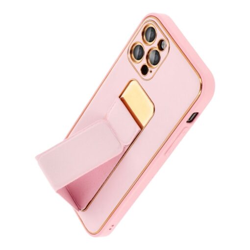 LEATHER Case Kickstand für SAMSUNG Galaxy A25 5G pink – Bild 8