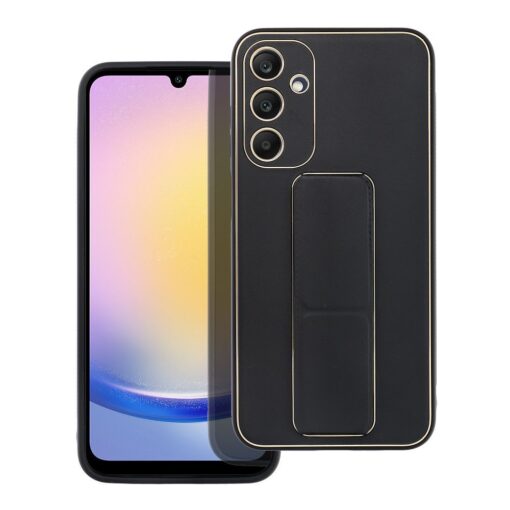 LEATHER Case Kickstand für SAMSUNG Galaxy A25 5G schwarz – Bild 12