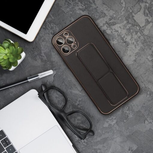 LEATHER Case Kickstand für SAMSUNG Galaxy S24 FE schwarz – Bild 7