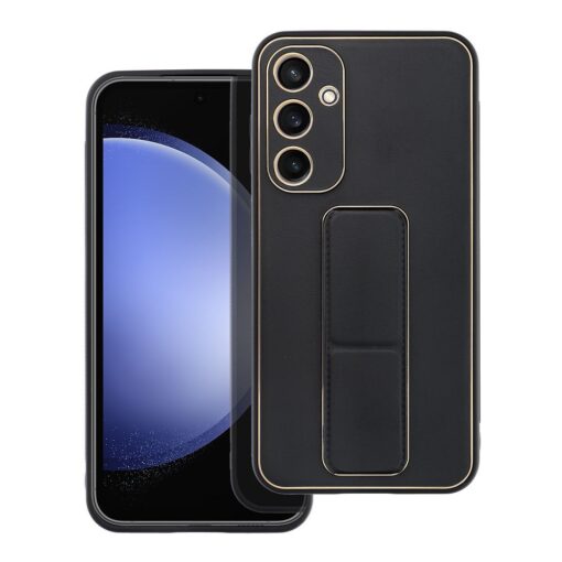 LEATHER Case Kickstand für SAMSUNG Galaxy S24 FE schwarz – Bild 12