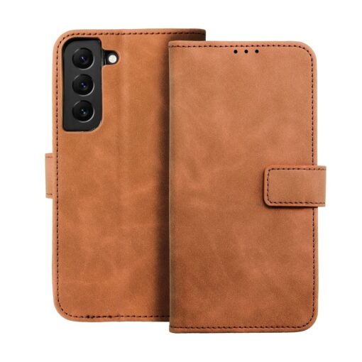 TENDER Book für SAMSUNG S22 Ultra braun – Bild 3