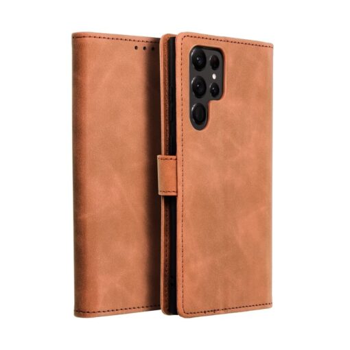 TENDER Book für SAMSUNG S22 Ultra braun – Bild 5