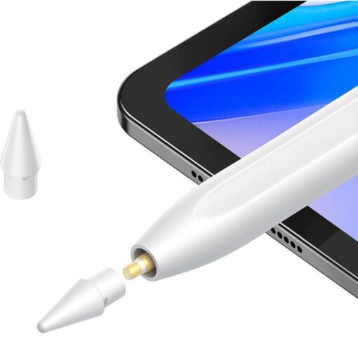 BASEUS kapazitiver aktiver Eingabestift mit induktiver Aufladung iPad kompatibel 125 mAh P80015803213-00 weiß – Bild 6