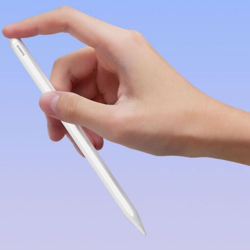 BASEUS kapazitiver aktiver Eingabestift mit induktiver Aufladung iPad kompatibel 125 mAh P80015803213-00 weiß – Bild 8