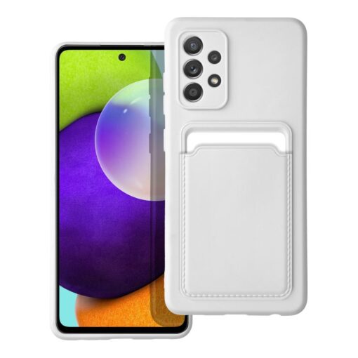 KARTENHÜLLE für SAMSUNG A52 5G / A52 LTE ( 4G ) / A52S weiß