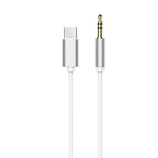Adapter HF/audio Typ C - Jack 3,5mm Kabel weiß (male)