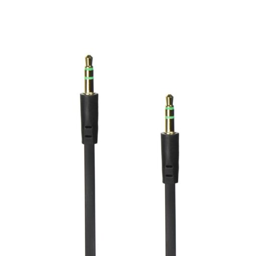 Kabel AUX JACK STEREO 3,5mm schwarz 1m (in Box) – Bild 4