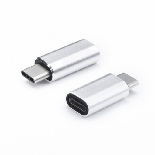 Adapter für iPhone Lightning 8-pin - Typ C silber