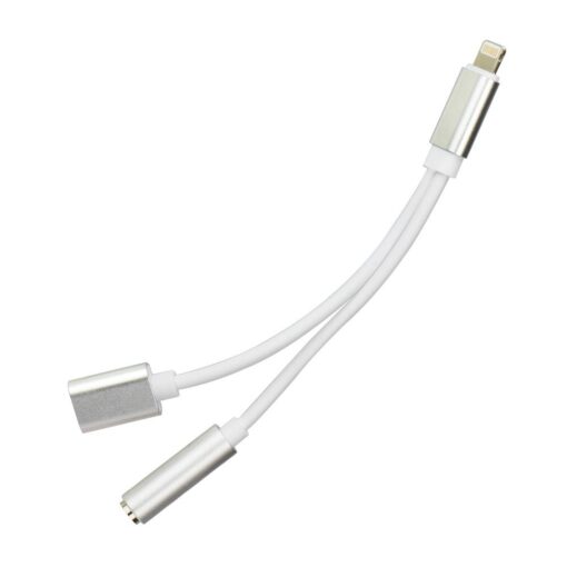 Adapter HF/audio + Laden Ipho7 do Jack 3,5mm silber