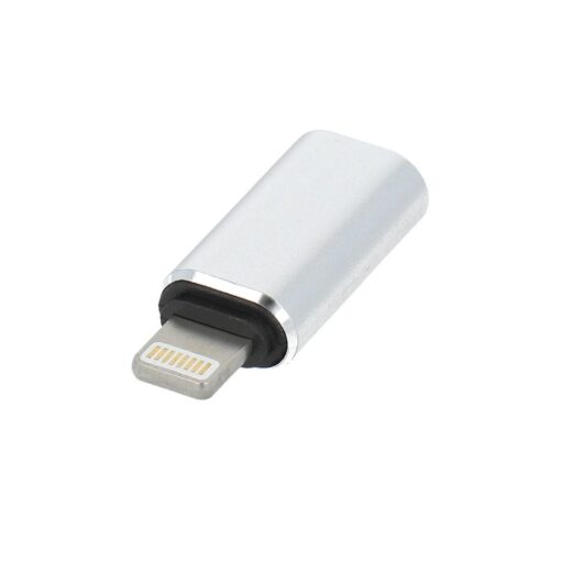 Adapter Ladekabel Micro usb - Typ C - Lightining silber – Bild 3