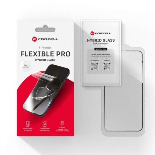 Hybrid Flexible Glas Forcell 5D Full Glue - APP iPhone 7/8/SE 2020 schwarz – Bild 10